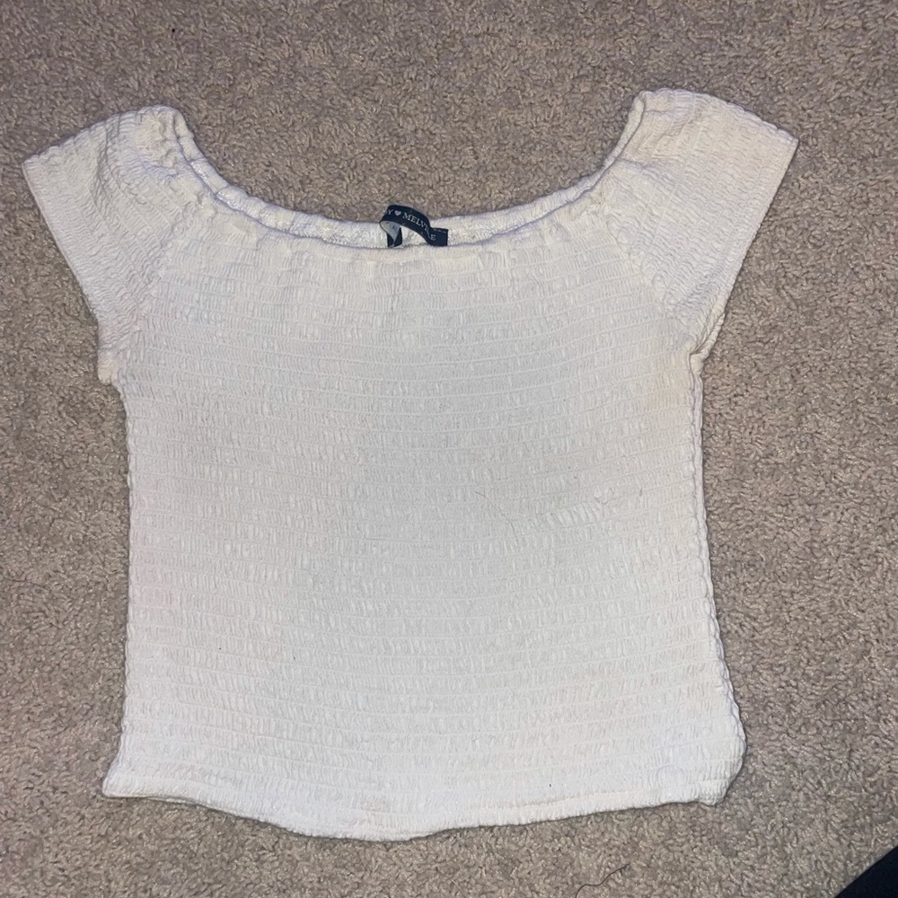 white crop top brandy melville